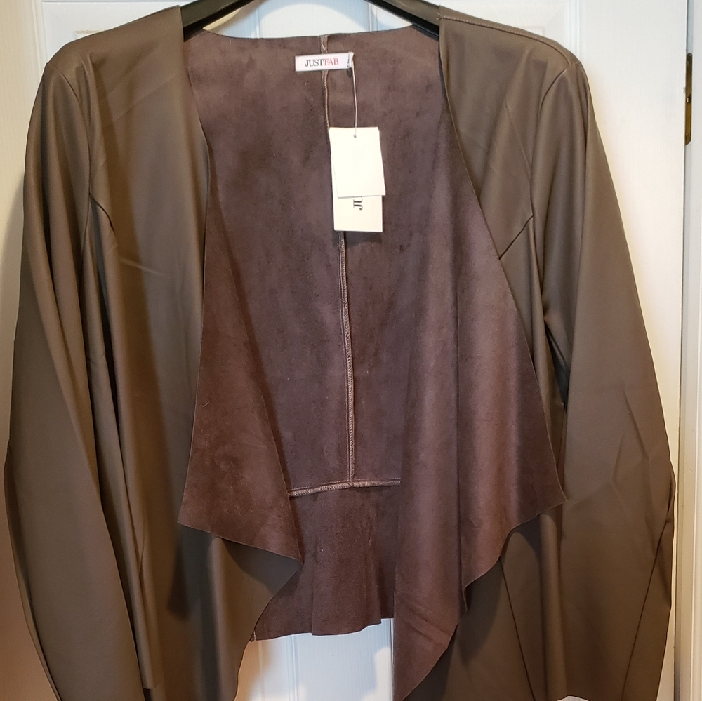 Just Fab faux leather jacket